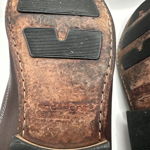 Rockport Dynamic Suspension System Brown Leather Loafers Sz 13 - Picture 6 of 8